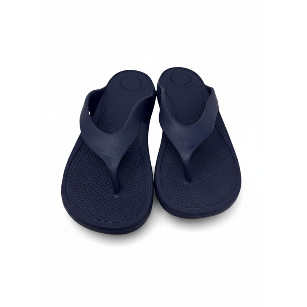 Totes Flip Flops Size 8 Navy Blue womans sandals everywear shoes